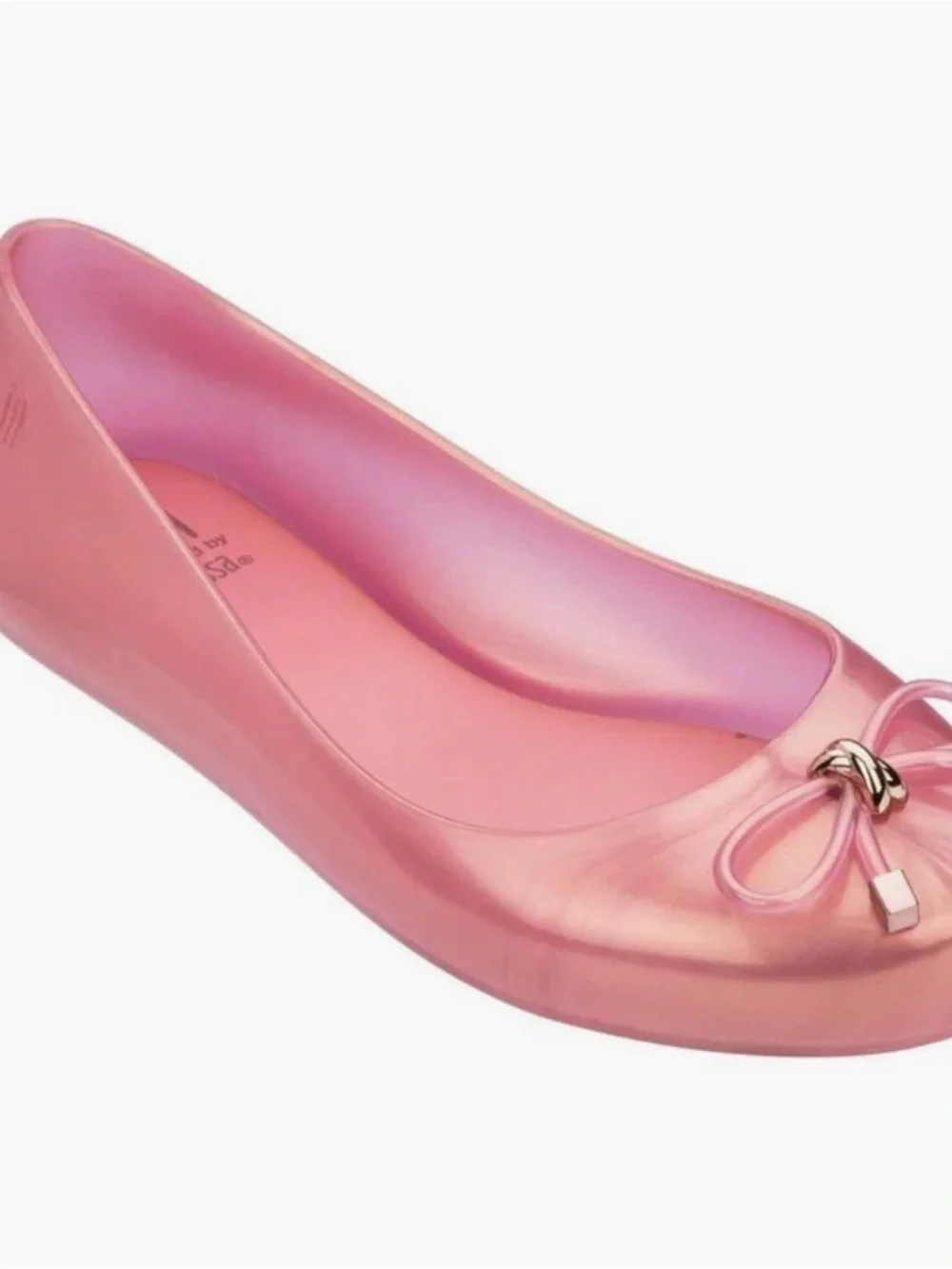 Mini Melissa Pink Sweet Love Ballerina Flats
